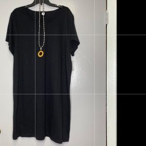Women’s Plus Size Black Basic Dress